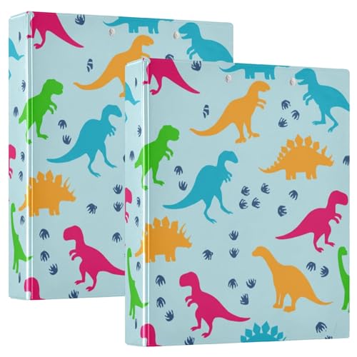 Ordner mit 3 Ringen, 3,8 cm, für 200 Blatt, niedliche Portfolio-Mappen, runder Ring, robuster Ordner, 31,5 x 27 x 6 cm, 1 Packung von Joitme