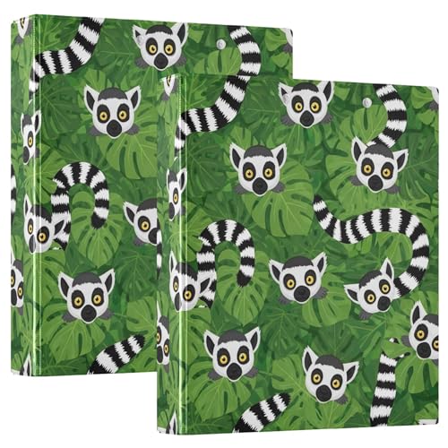 Ordner mit 3 Ringen, Cartoon-Lemurblätter, Grün, 3,8 cm, für 200 Blatt, niedliche Ordner, Notizbuch, Blumenmuster, rund, Büroordner, 31,5 x 27 x 6 cm, 1 Stück Ordner mit 3 Ringen, Cartoon-Lemurblätter, Grün, 3,8 cm, für 200 Blatt, niedliche Ordner, Notizbuch, Blumenmuster, rund, Büroordner, 31,5 x 27 x 6 cm, 1 Stück von Joitme