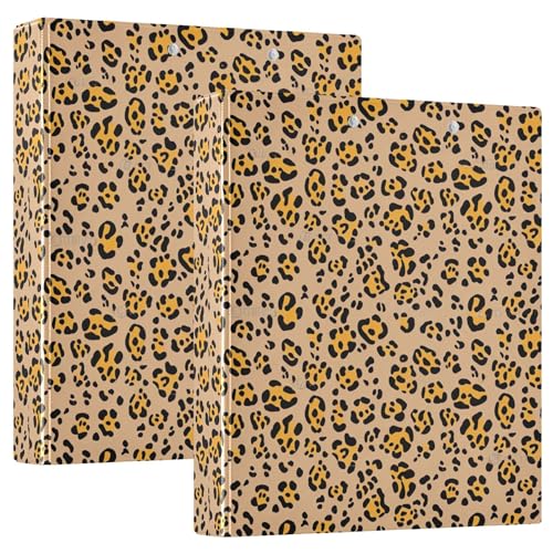 Ordner mit Leopardenmuster, 3,8 cm, 3 Ringe, für 200 Blatt, ausgefallenes Klemmbrett, runder Ring, robuster Ordner, 31,5 x 27 x 6 cm, 1 Stück Ordner mit Leopardenmuster, 3,8 cm, 3 Ringe, für 200 Blatt, ausgefallenes Klemmbrett, runder Ring, robuster Ordner, 31,5 x 27 x 6 cm, 1 Stück von Joitme
