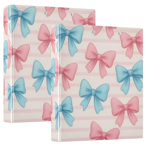 Personalisierbarer Ordner mit 3 Ringen, 3,8 cm, Pastellblau und Rosa, 3 Ringe, 31,5 x 27 x 6 cm, 1 Stück Personalisierbarer Ordner mit 3 Ringen, 3,8 cm, Pastellblau und Rosa, 3 Ringe, 31,5 x 27 x 6 cm, 1 Stück von Joitme