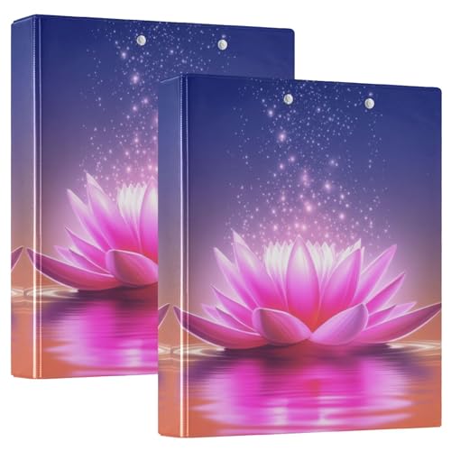 Personalisierte, leuchtende rosa Lotusblüte mit 3 Ringen, 3,8 cm, für 200 Blatt, Notizbuch, Ordner, runder Ringbuch, 31,5 x 27 x 6 cm, 1 Stück Personalisierte, leuchtende rosa Lotusblüte mit 3 Ringen, 3,8 cm, für 200 Blatt, Notizbuch, Ordner, runder Ringbuch, 31,5 x 27 x 6 cm, 1 Stück von Joitme