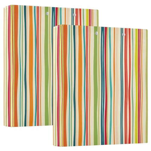 Personalisierte, vertikale gewellte Linien, Pastellorange, 3,8 cm, 3 Ringordner, für 200 Blatt, Klemmbrett, runder Ring, Rezeptbuch, 31,5 x 27 x 6 cm, 2 Stück Personalisierte, vertikale gewellte Linien, Pastellorange, 3,8 cm, 3 Ringordner, für 200 Blatt, Klemmbrett, runder Ring, Rezeptbuch, 31,5 x 27 x 6 cm, 2 Stück von Joitme