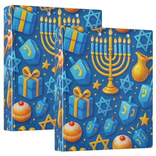 Personalisierte Chanukkah-Menorah-Ordner mit 3 Ringen, 3,8 cm, für 200 Blatt, Klemmbrett-Ordner, runder Ring, robuster Ordner, 31,5 x 27 x 6 cm, 1 Stück Personalisierte Chanukkah-Menorah-Ordner mit 3 Ringen, 3,8 cm, für 200 Blatt, Klemmbrett-Ordner, runder Ring, robuster Ordner, 31,5 x 27 x 6 cm, 1 Stück von Joitme