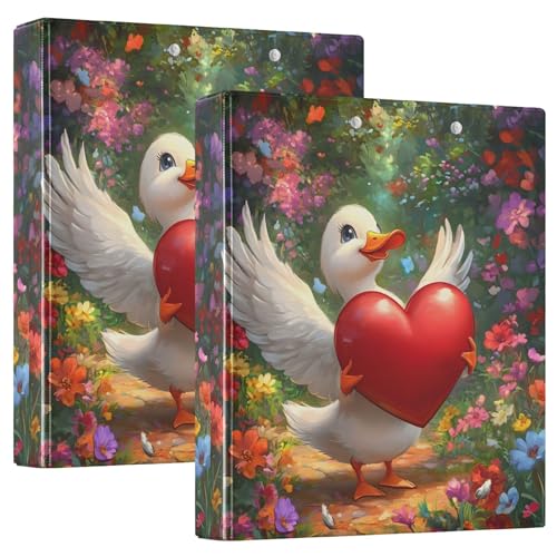 Personalisierte Liebestaubenherzflügel, romantisches Ringbuch mit drei Ringen, 3,8 cm, für 200 Blatt, Notizbuch, Ordner, runder Ringbuch, 31,5 x 27 x 6 cm, 2 Stück Personalisierte Liebestaubenherzflügel, romantisches Ringbuch mit drei Ringen, 3,8 cm, für 200 Blatt, Notizbuch, Ordner, runder Ringbuch, 31,5 x 27 x 6 cm, 2 Stück von Joitme
