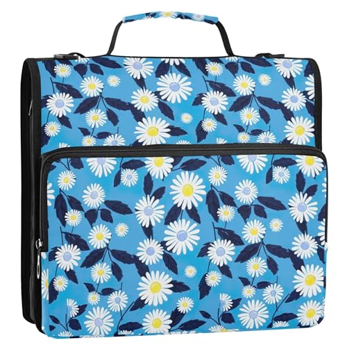 Ringbuch mit 3 Ringen, 3,8 cm, D-Ring, Reißverschluss, Schulmappe mit Schultergurt, bunte Aufbewahrungstasche, Portfolio-Tasche mit Griff, 3,8 cm Ringbuch mit 3 Ringen, 3,8 cm, D-Ring, Reißverschluss, Schulmappe mit Schultergurt, bunte Aufbewahrungstasche, Portfolio-Tasche mit Griff, 3,8 cm von Joitme