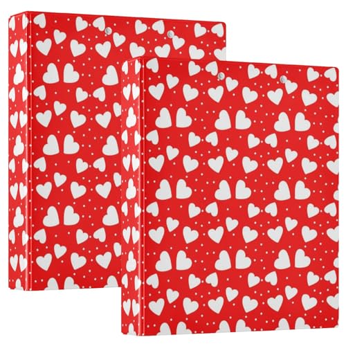 Ringbuch mit 3 Ringen, 3,8 cm, für 200 Blatt, niedliche Ordner, Notizbuch, rund, 31,5 x 27 x 6 cm, 2 Stück Ringbuch mit 3 Ringen, 3,8 cm, für 200 Blatt, niedliche Ordner, Notizbuch, rund, 31,5 x 27 x 6 cm, 2 Stück von Joitme