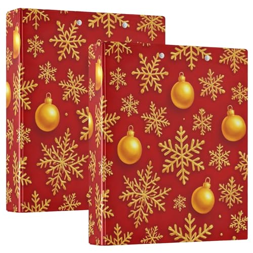Ringbuch mit 3 Ringen, goldfarben, Schneeflocken, 3,8 cm, für 200 Blatt, niedliche Portfolio-Mappen, Blumenmuster, rund, 31,5 x 27 x 6 cm, 1 Stück Ringbuch mit 3 Ringen, goldfarben, Schneeflocken, 3,8 cm, für 200 Blatt, niedliche Portfolio-Mappen, Blumenmuster, rund, 31,5 x 27 x 6 cm, 1 Stück von Joitme