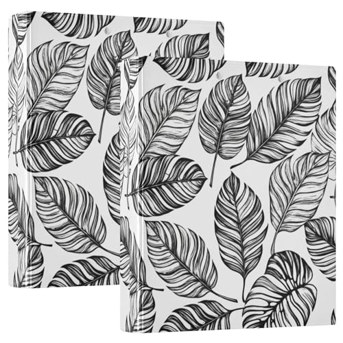 Ringbuch mit drei Ringen, tropische Blätter, 3,8 cm, für 200 Blatt, Portfolio-Druck, runder Ringbuch, 31,5 x 27 x 6 cm, 1 Packung Ringbuch mit drei Ringen, tropische Blätter, 3,8 cm, für 200 Blatt, Portfolio-Druck, runder Ringbuch, 31,5 x 27 x 6 cm, 1 Packung von Joitme