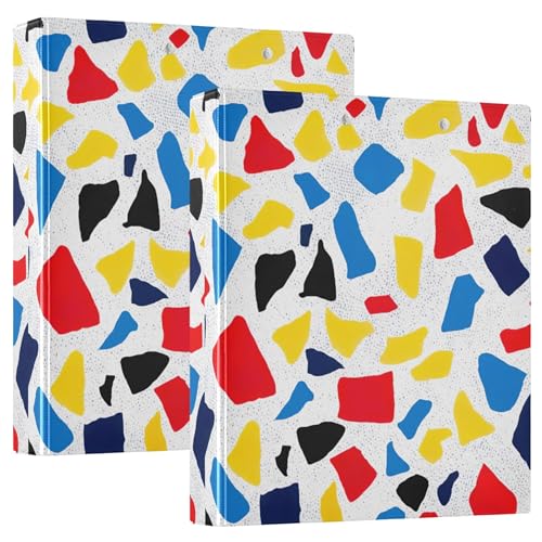 Unregelmäßig bunter Stein, 3,8 cm, 3-Ringordner, für 200 Blatt, ausgefallene Portfolio-Mappen, runder Ringbuch, 31,5 x 27 x 6 cm, 1 Packung Unregelmäßig bunter Stein, 3,8 cm, 3-Ringordner, für 200 Blatt, ausgefallene Portfolio-Mappen, runder Ringbuch, 31,5 x 27 x 6 cm, 1 Packung von Joitme