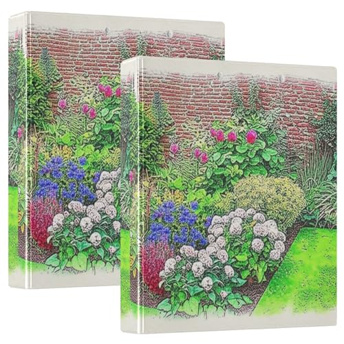 Vibrant Garden Blooming Flowers Ordner mit 3 Ringen, 3,8 cm, für 200 Blatt, ausgefallenes Klemmbrett, runder Ring, Spielrechnungsbuch, 31,5 x 27 x 6 cm, 1 Packung Vibrant Garden Blooming Flowers Ordner mit 3 Ringen, 3,8 cm, für 200 Blatt, ausgefallenes Klemmbrett, runder Ring, Spielrechnungsbuch, 31,5 x 27 x 6 cm, 1 Packung von Joitme