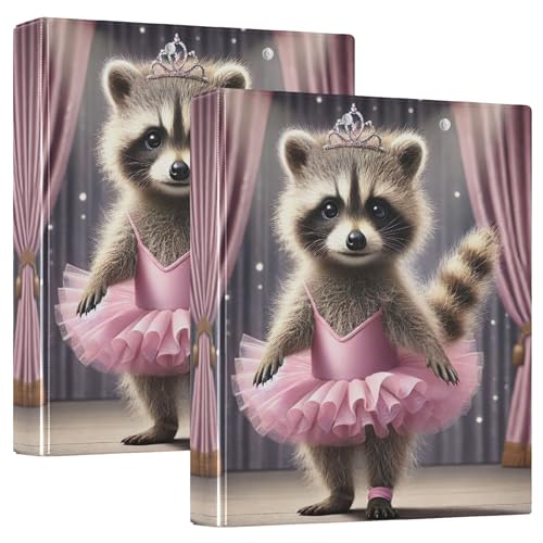 Waschbär-Prinzessinnen-Ballerina, 3,8 cm, 3 Ringe, für 200 Blatt, farbiges Klemmbrett, runder Ring, robuster Ordner, 31,5 x 27 x 6 cm, 1 Stück Waschbär-Prinzessinnen-Ballerina, 3,8 cm, 3 Ringe, für 200 Blatt, farbiges Klemmbrett, runder Ring, robuster Ordner, 31,5 x 27 x 6 cm, 1 Stück von Joitme