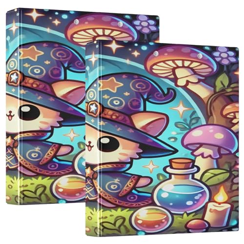 Wizard Cat Blue Binder Ring, großes 3-Ringbuch, 1 Packung Plastikbinderringe Wizard Cat Blue Binder Ring, großes 3-Ringbuch, 1 Packung Plastikbinderringe von Joitme
