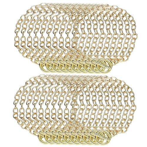 20 Stück O-Link-Armbandketten für DIY-Schmuckherstellung, Legierung mit Verschlüssen, 18 cm 20 Stück O-Link-Armbandketten für DIY-Schmuckherstellung, Legierung mit Verschlüssen, 18 cm von Jojomis