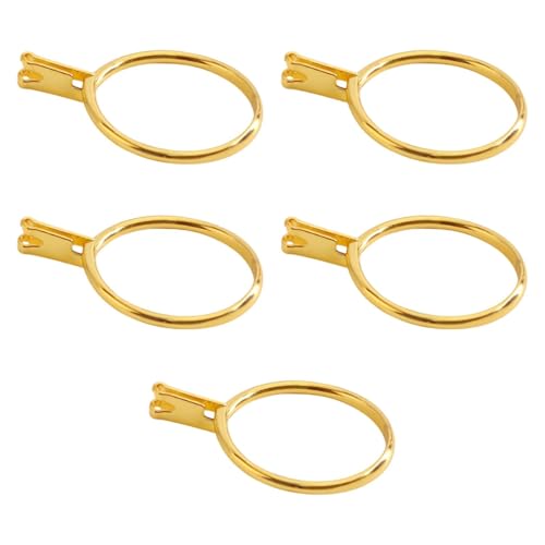 5 x Ehering-Anprobierwerkzeug, Edelstein-Krallenhalter, Aluminiumlegierung, 4-Krallen-Design, tragbares Display-Werkzeug für Schmuckgeschäfte, DIY, Gold, 3 cm, Gold 5 x Ehering-Anprobierwerkzeug, Edelstein-Krallenhalter, Aluminiumlegierung, 4-Krallen-Design, tragbares Display-Werkzeug für Schmuckgeschäfte, DIY, Gold, 3 cm, Gold von Jojomis