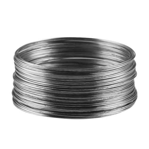 50 Loops Schmuckdraht Metalldraht Memory Perlendraht 2.36 Zoll für Ohrringe Armreif Halskette DIY Schmuckherstellung- Grauschwarz von Jojomis