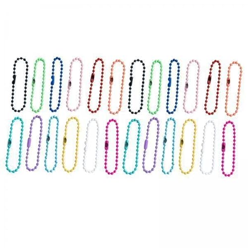 Jojomis 4 x 100 Stück Kugelperlen Kette für Schmuckherstellung – Metallkette 11,9 cm mit Verschluss für Schlüsselanhänger, Armbänder, Weihnachtsbastelprojekte Jojomis 4 x 100 Stück Kugelperlen Kette für Schmuckherstellung – Metallkette 11,9 cm mit Verschluss für Schlüsselanhänger, Armbänder, Weihnachtsbastelprojekte von Jojomis
