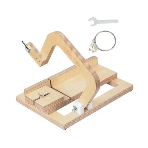 Jojomis Seifenschneider und Trimmer mit einstellbarer Dicke - Tragbare Stahldrahtschneidemaschine für Seife, Kuchen, Butter, Käse und Kerzenherstellung Jojomis Seifenschneider und Trimmer mit einstellbarer Dicke - Tragbare Stahldrahtschneidemaschine für Seife, Kuchen, Butter, Käse und Kerzenherstellung von Jojomis