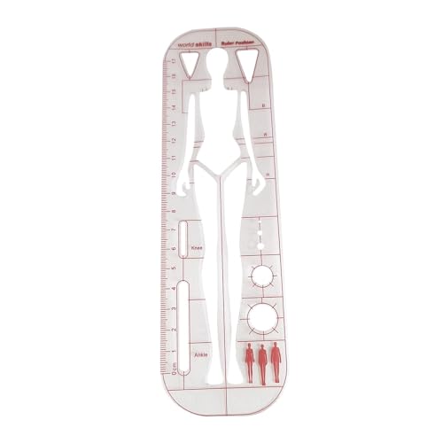 Modisches Zeichenvorlagenlineal, Modelle, modische Illustration, Lineale für Musterhersteller und Schneider, tragbares Nählineal, PP-Material von Jojomis