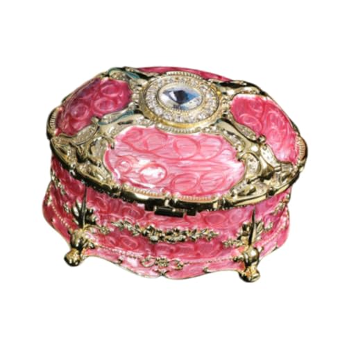 Retro-Schmuckschatulle für Frauen – Schmuckkästchen aus Legierung, Andenken für Charms, Ringe, Anhänger, Ohrringe – tragbarer Kommoden-Organizer, Geburtstagsgeschenk Retro-Schmuckschatulle für Frauen – Schmuckkästchen aus Legierung, Andenken für Charms, Ringe, Anhänger, Ohrringe – tragbarer Kommoden-Organizer, Geburtstagsgeschenk von Jojomis