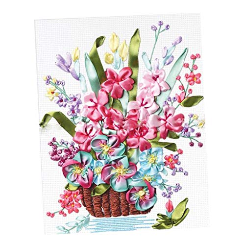 Stickset für Anfänger, Seidenband, 3D-Blumenstrauß, Basteln, Hochzeitsgeschenk Stickset für Anfänger, Seidenband, 3D-Blumenstrauß, Basteln, Hochzeitsgeschenk von Jojomis