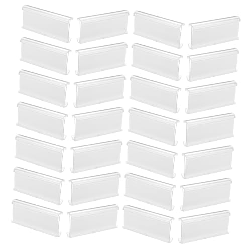Transparenter PVC-Regaletikettenhalter, 7,6 x 3,5 cm, für Einzelhandel, Schilderhalter für Supermärkte und Geschäfte Transparenter PVC-Regaletikettenhalter, 7,6 x 3,5 cm, für Einzelhandel, Schilderhalter für Supermärkte und Geschäfte von Jojomis