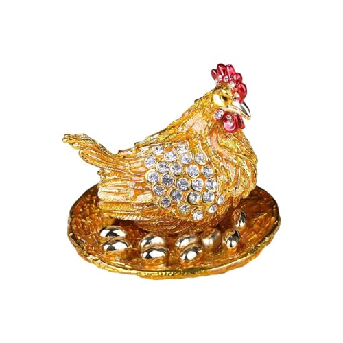 jojomis Schmuckkästchen mit Hühner-Schlüpfeiern – Mini-Sammelstück-Schmuck-Organizer für Anhänger, Ohrringe, Ohrstecker, Bauernhaus-Dekoration, Hochzeitsgeschenk jojomis Schmuckkästchen mit Hühner-Schlüpfeiern – Mini-Sammelstück-Schmuck-Organizer für Anhänger, Ohrringe, Ohrstecker, Bauernhaus-Dekoration, Hochzeitsgeschenk von Jojomis