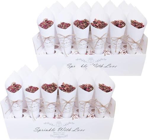 Hochzeit Konfetti Kegel, 65 Stück Vintage Kraftpapier Kegel mit 2 Konfetti Kegelhalter, DIY Kraftpapier Für Süßigkeiten Schokolade Blütenblätter Hochzeit Konfetti Kegel, 65 Stück Vintage Kraftpapier Kegel mit 2 Konfetti Kegelhalter, DIY Kraftpapier Für Süßigkeiten Schokolade Blütenblätter von JokLGrs
