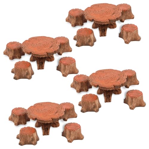 20pcs Harz Micro Landscape Stake Tisch und Stuhlverzierung Eindeutiger Form Miniatur -Tisch und Stuhldekorationsimulation für DIY 20pcs Harz Micro Landscape Stake Tisch und Stuhlverzierung Eindeutiger Form Miniatur -Tisch und Stuhldekorationsimulation für DIY von Jokapy