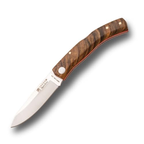 Joker RANCHERA NN154 Messer, Nussbaumgriff, 8 cm Klinge, Werkzeug zum Angeln, Jagen, Campen und Wandern von Joker