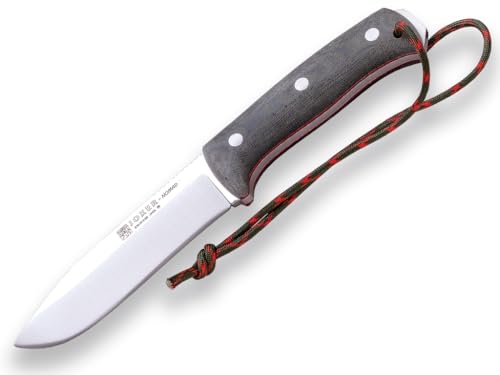 Joker Sportliches Survival-Messer Nomad CV125-K, 12,7 cm Klinge, Griff aus grünem Micarta Canvas, Kydex-Scheide, Werkzeug für Angeln, Jagd, Camping und Wandern. von Joker