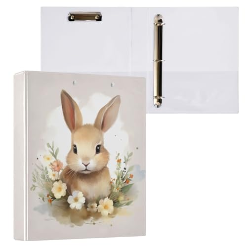 3-Ringbuch mit niedlichem Blumenmuster, 3,8 cm, 3 Ringe mit Klemmbrett und 3 Taschen, 3 Ringordner, Organizer in Briefgröße, für Mädchen, Schulbedarf, 1 Stück 3-Ringbuch mit niedlichem Blumenmuster, 3,8 cm, 3 Ringe mit Klemmbrett und 3 Taschen, 3 Ringordner, Organizer in Briefgröße, für Mädchen, Schulbedarf, 1 Stück von Joko Ivery