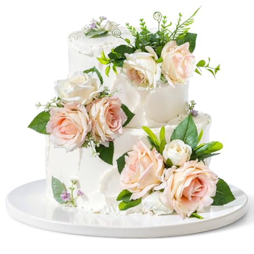 3-teiliges Blumen-Kuchenaufsatz-Set, Boho-Kuchendekorationen, Rose, künstliche Kuchendekoration, Hochzeit, Geburtstag, Kuchendekoration für Hochzeit, Party, Heimdekoration 3-teiliges Blumen-Kuchenaufsatz-Set, Boho-Kuchendekorationen, Rose, künstliche Kuchendekoration, Hochzeit, Geburtstag, Kuchendekoration für Hochzeit, Party, Heimdekoration von Jokureao