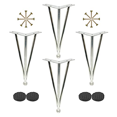 Jolan Haarnadel Tischbeine,4 Stück,Möbelbeine Verstellbar,Metall Möbelfüße,Schreibtisch Sofa Couchtisch Schrank Ersatz Möbelfüsse 10cm 15cm 20cm 25cm 30cm 35cm 40cm 60cm Tischfüße,Silver-25cm/9.8in Jolan Haarnadel Tischbeine,4 Stück,Möbelbeine Verstellbar,Metall Möbelfüße,Schreibtisch Sofa Couchtisch Schrank Ersatz Möbelfüsse 10cm 15cm 20cm 25cm 30cm 35cm 40cm 60cm Tischfüße,Silver-25cm/9.8in von Jolan