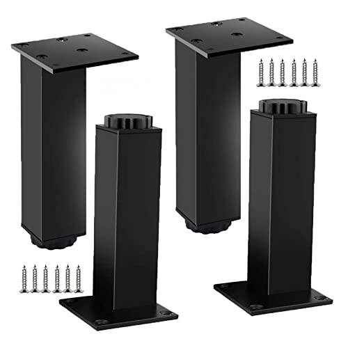 Jolan Möbelbeine Verstellbar,Schwarz/Silberne Metall Tischbeine 4 Stück,rutschfeste/Stumme Möbelfüsse,DIY Ersatz Möbelfüße,Tischfüße,Für Schreibtisch Sofa Schrank Esstisch Couchtisch,Black-25cm/9.8in Jolan Möbelbeine Verstellbar,Schwarz/Silberne Metall Tischbeine 4 Stück,rutschfeste/Stumme Möbelfüsse,DIY Ersatz Möbelfüße,Tischfüße,Für Schreibtisch Sofa Schrank Esstisch Couchtisch,Black-25cm/9.8in von Jolan