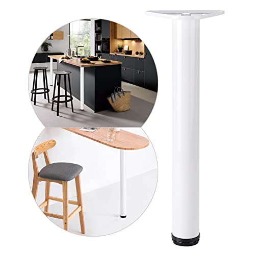 Möbelbeine-Höhenverstellbare Tischfüße-Ersatz Möbelfüße-Metall Schreibtischbeine Barbeine-Möbelfüsse Aluminiumlegierung,Home Office Möbel Stützbeine,Schwarz/Weiß,Mit Schrauben,White-80cm(31.5in) Möbelbeine-Höhenverstellbare Tischfüße-Ersatz Möbelfüße-Metall Schreibtischbeine Barbeine-Möbelfüsse Aluminiumlegierung,Home Office Möbel Stützbeine,Schwarz/Weiß,Mit Schrauben,White-80cm(31.5in) von Jolan