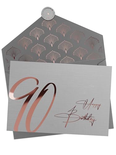 Joli Coon 90 Happy Birthday Klappkarte mit Kuvert und Wachs-Siegel - Geburtstagskarte 90 Joli Coon 90 Happy Birthday Klappkarte mit Kuvert und Wachs-Siegel - Geburtstagskarte 90 von Joli Coon