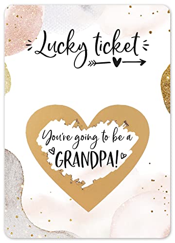 Joli Coon Pregnancy announcement scratch card - You are going to be a grandpa - Baby announcement von Joli Coon