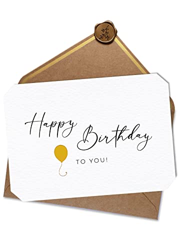 Joli Coon Geburtstagskarte - Happy Birthday to You - Klappkarte A6 mit Naturkuvert von Joli Coon