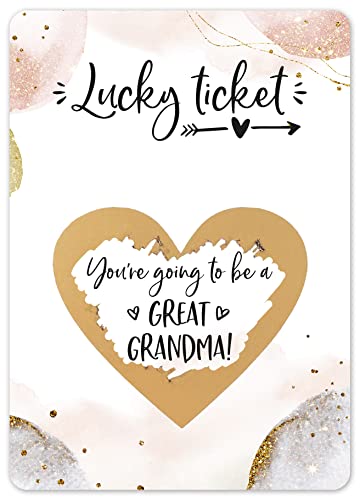 Joli Coon Pregnancy announcement scratch card - You are going to be a great grandma - Baby announcement von Joli Coon