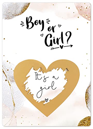 Joli Coon Rubbelkarte Geschlecht verkünden - It's a girl - Gender Reveal Party - Boy or Girl von Joli Coon