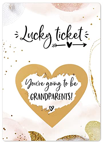 Jolicoon Pregnancy announcement scratch card - You are going to be grandparents - Baby announcement von Joli Coon