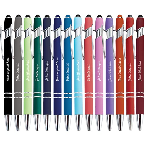 Jolis Papiers Regenbogen-Kugelschreiber, 2-in-1, personalisierbar, hochwertig, 14 Stück (14 Farben erhältlich) von Jolis Papiers