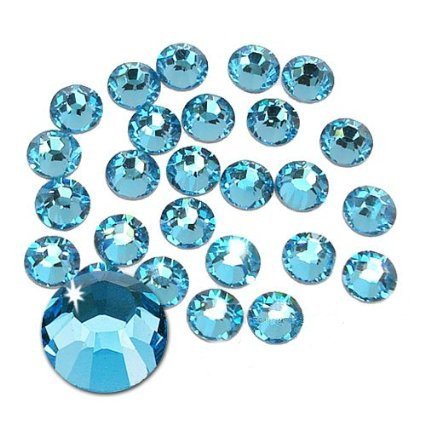 Jollin Hot Fix Kristalle Flacher Rückseite Strasssteine Glas Glitzersteine Nagelkunst Edelsteine Gems, SS16 576pcs, Aquamarin Jollin Hot Fix Kristalle Flacher Rückseite Strasssteine Glas Glitzersteine Nagelkunst Edelsteine Gems, SS16 576pcs, Aquamarin von Jollin