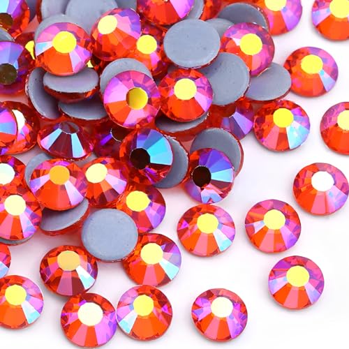 Jollin Hotfix-Kristall-Strasssteine mit flacher Rückseite, Glasdiamanten zum Basteln, Basteln, Dekorationen, Kleidung, Schuhe, 4,0 mm, SS16, Orange, Siam, AB, 2880 Stück Jollin Hotfix-Kristall-Strasssteine mit flacher Rückseite, Glasdiamanten zum Basteln, Basteln, Dekorationen, Kleidung, Schuhe, 4,0 mm, SS16, Orange, Siam, AB, 2880 Stück von Jollin