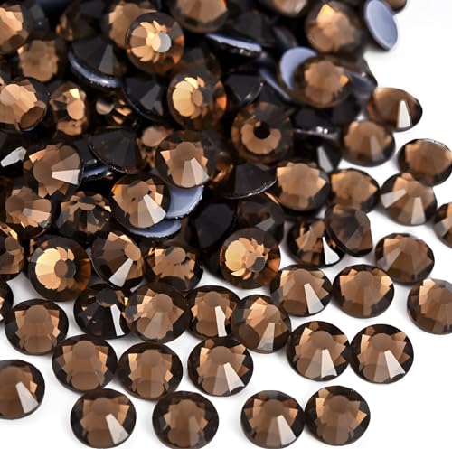 Jollin Hotfix-Kristall-Strasssteine mit flacher Rückseite, Glasdiamanten zum Basteln, Basteln, Dekorationen, Kleidung, Schuhe, 4,0 mm, SS16, Rauchtopas, 2880 Stück Jollin Hotfix-Kristall-Strasssteine mit flacher Rückseite, Glasdiamanten zum Basteln, Basteln, Dekorationen, Kleidung, Schuhe, 4,0 mm, SS16, Rauchtopas, 2880 Stück von Jollin