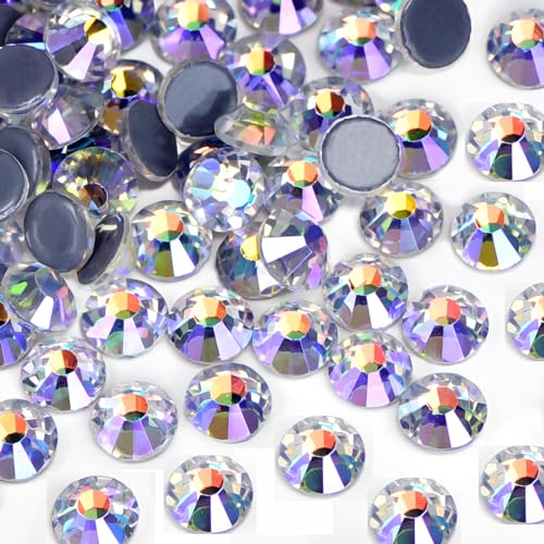 Jollin Hotfix-Kristall-Strasssteine mit flacher Rückseite, Glasdiamanten zum Basteln, Basteln, Dekorationen, Kleidung, Schuhe, 4,0 mm, SS16, Sternenhimmel, 2880 Stück von Jollin