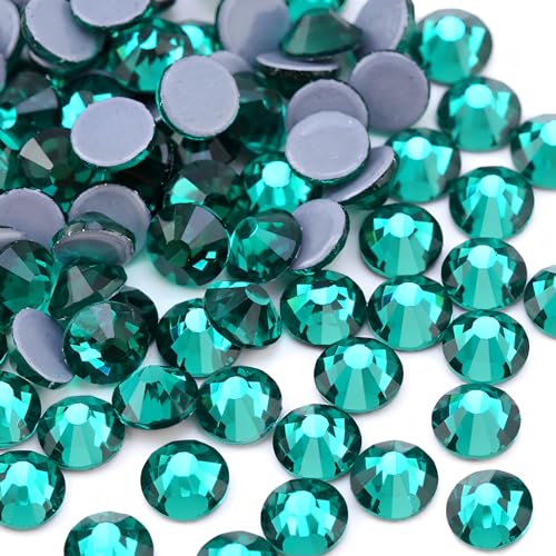 Jollin Hotfix-Kristall-Strasssteine mit flacher Rückseite, Glasdiamanten zum Basteln, Basteln, Dekorationen, Kleidung, Schuhe, 4,8 mm, SS20, Pfauengrün, 2880 Stück Jollin Hotfix-Kristall-Strasssteine mit flacher Rückseite, Glasdiamanten zum Basteln, Basteln, Dekorationen, Kleidung, Schuhe, 4,8 mm, SS20, Pfauengrün, 2880 Stück von Jollin