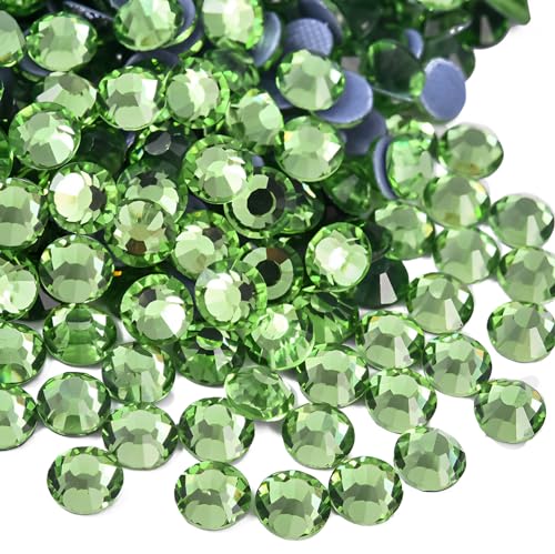 Jollin Hotfix-Kristall-Strasssteine mit flacher Rückseite, Glasdiamanten zum Basteln, Basteln, Dekorationen, Kleidung, Schuhe, 6,4 mm, SS30, Hellgrün, 576 Stück Jollin Hotfix-Kristall-Strasssteine mit flacher Rückseite, Glasdiamanten zum Basteln, Basteln, Dekorationen, Kleidung, Schuhe, 6,4 mm, SS30, Hellgrün, 576 Stück von Jollin