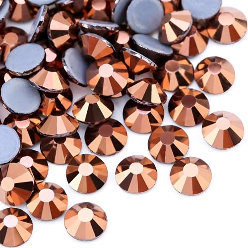 Jollin Hotfix-Kristall-Strasssteine mit flacher Rückseite, Glasdiamanten zum Basteln, Basteln, Dekorationen, Kleidung, Schuhe, 6,4 mm, SS30, Roségold, 576 Stück Jollin Hotfix-Kristall-Strasssteine mit flacher Rückseite, Glasdiamanten zum Basteln, Basteln, Dekorationen, Kleidung, Schuhe, 6,4 mm, SS30, Roségold, 576 Stück von Jollin