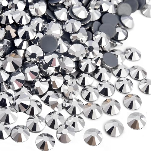 Jollin Hotfix-Kristall-Strasssteine mit flacher Rückseite, Glasdiamanten zum Basteln, Basteln, Dekorationen, Kleidung, Schuhe, 6,4 mm, SS30, Silber-Hämatit, 576 Stück Jollin Hotfix-Kristall-Strasssteine mit flacher Rückseite, Glasdiamanten zum Basteln, Basteln, Dekorationen, Kleidung, Schuhe, 6,4 mm, SS30, Silber-Hämatit, 576 Stück von Jollin